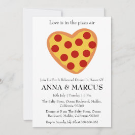 invitaciones para el ensayo del amor y la pizza di