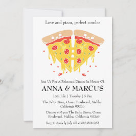 invitaciones para el ensayo del amor y la pizza di