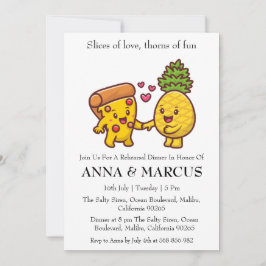 invitaciones para el ensayo del amor y la pizza di