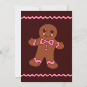 Invitaciones para el hombre de pan de jengibre