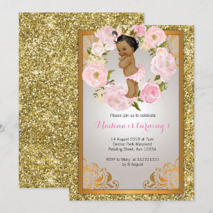 Invitaciones para el primer cumpleaños de African