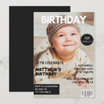 invitaciones para el primer cumpleaños de él Porta