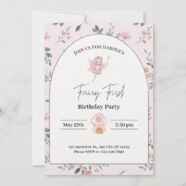 invitaciones para el primer cumpleaños de fairy