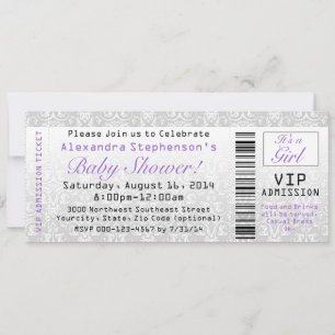 Invitaciones para entradas de Baby Shower para chi