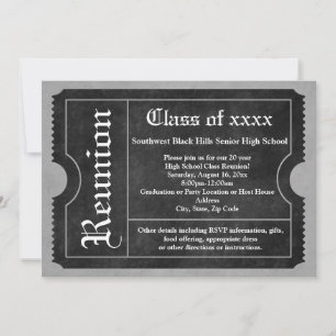 Invitaciones para entradas de Reunión de Clase Neg