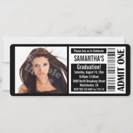 Invitaciones para entradas del partido de graduaci