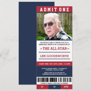 Invitaciones para entradas del Servicio Memorial d