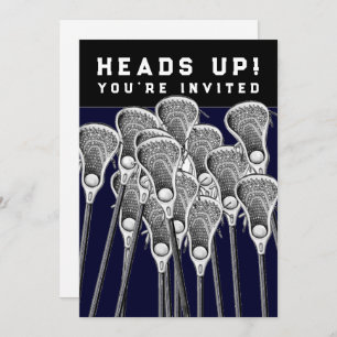 Invitaciones para Evento del Equipo de Lacrosse