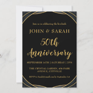 invitaciones para fiesta de aniversario número 50 