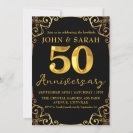 invitaciones para fiesta de aniversario número 50 