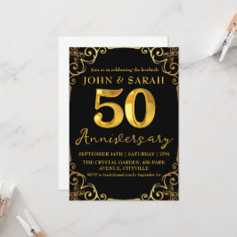invitaciones para fiesta de aniversario número 50 