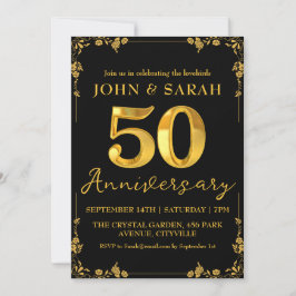 invitaciones para fiesta de aniversario número 50 