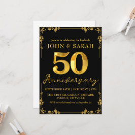 invitaciones para fiesta de aniversario número 50 