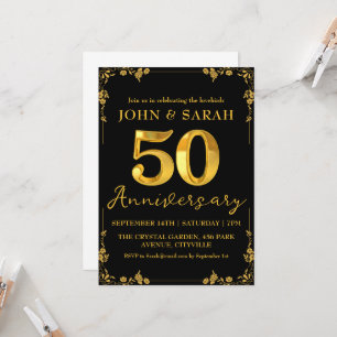 invitaciones para fiesta de aniversario número 50 