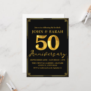 invitaciones para fiesta de aniversario número 50 