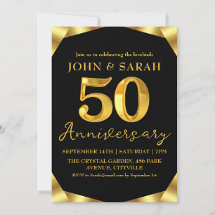 invitaciones para fiesta de aniversario número 50 