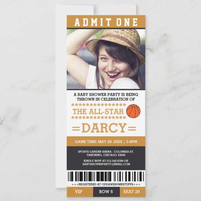 Invitaciones para fiesta de baby shower de balonce (Anverso)