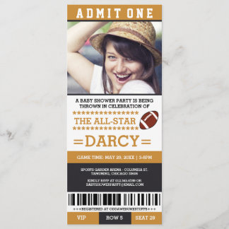 Invitaciones para fiesta de baby shower de fútbol