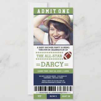 Invitaciones para fiesta de baby shower de fútbol