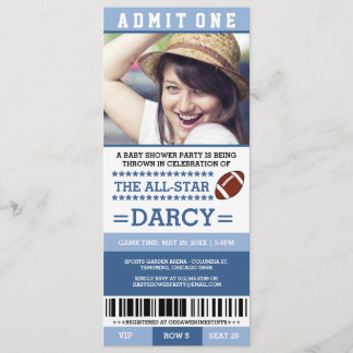 Invitaciones para fiesta de baby shower de fútbol
