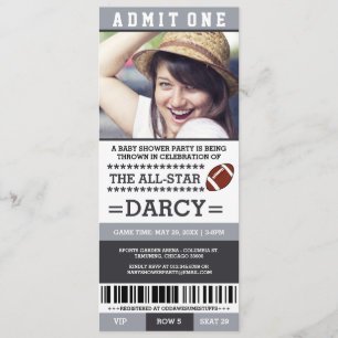 Invitaciones para fiesta de baby shower de fútbol