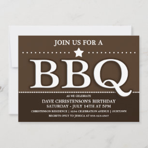 Invitaciones para fiesta de barbacoa de verano