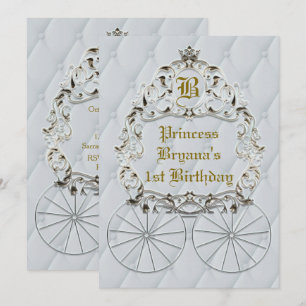 Invitaciones para fiesta de Carruaje de Corona Rea
