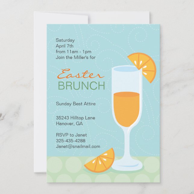 Invitaciones para Fiesta de cócteles de primavera (Anverso)