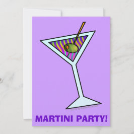 INVITACIONES PARA FIESTA DE COCTELES - MARTINI