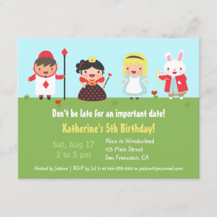 Invitaciones para Fiesta de Cumpleaños de Alicia e