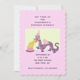 Invitaciones para fiesta de cumpleaños de dragón