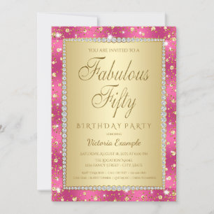 Invitaciones para fiesta de cumpleaños número 50 e
