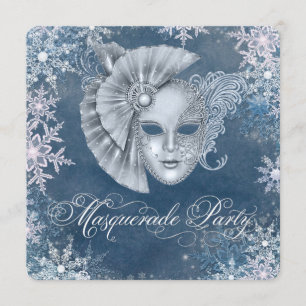 Invitaciones para fiesta de disfraces de invierno