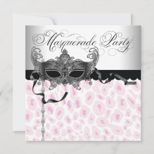 Invitaciones para Fiesta de Disfraz de Leopardo Ro