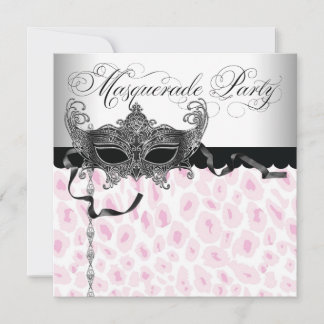 Invitaciones para Fiesta de Disfraz de Leopardo Ro