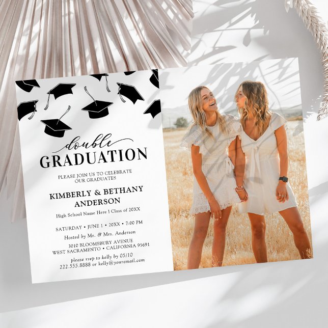 Invitaciones para fiesta de graduación doble con f (Subido por el creador)