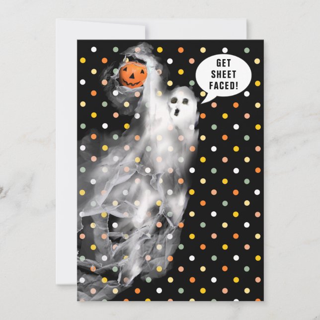 Invitaciones para fiesta de Halloween para adultos (Anverso)