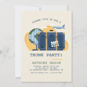 Invitaciones para fiesta de maleta de despedida