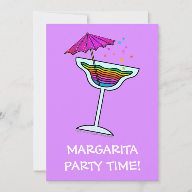 INVITACIONES PARA FIESTA DE MARGARITA (Anverso)