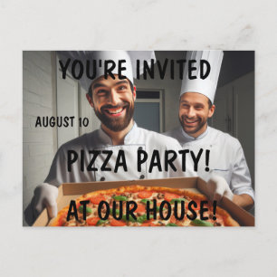 INVITACIONES PARA FIESTA DE PIZZA Tarjetas postale
