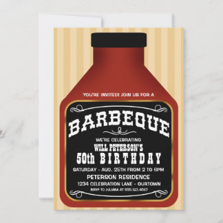 Invitaciones para fiesta de salsa de barbacoa