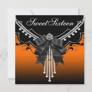 Invitaciones para fiesta de Sweet Sixteen de naran