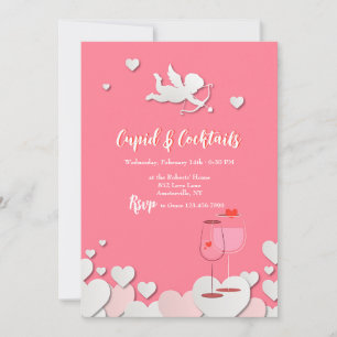 Invitaciones para fiestas cupídicas y cócteles
