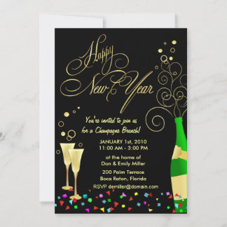 Invitaciones para fiestas de Año Nuevo - Brunch Ch