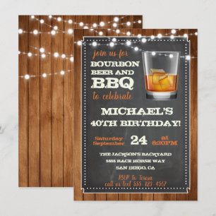 Invitaciones para fiestas de cerveza y barbacoa