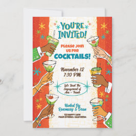 Invitaciones para fiestas de cócteles de estilo me