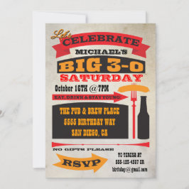 Invitaciones para fiestas de cumpleaños BIG 30 est