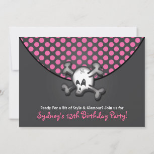 Invitaciones para fiestas de cumpleaños con bolsos