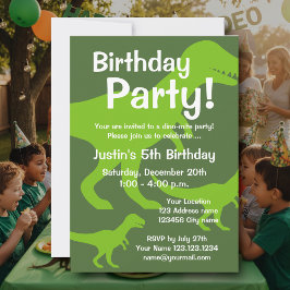 Invitaciones para fiestas de cumpleaños de dinosau