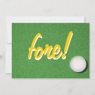 Invitaciones para fiestas de cumpleaños de golf